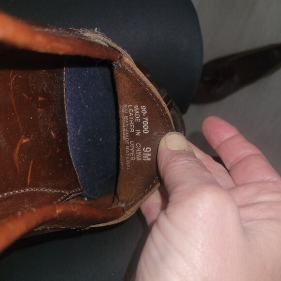 DOCKER'S Men's Leather Tassled Business Casual Slide Loafer 9 Career Formal Desi - Picture 7 of 8